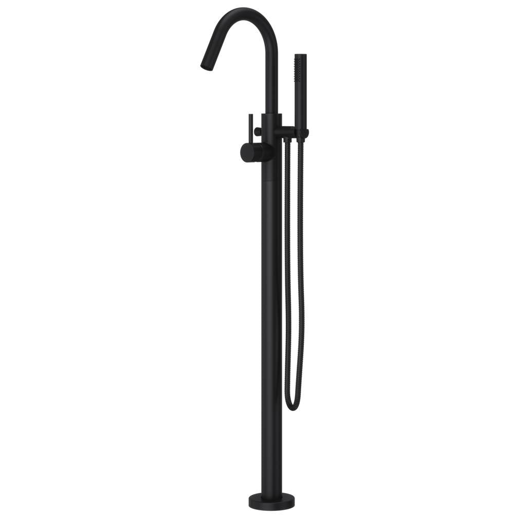 Pfister - Modern Free Standing Tub Filler in Matte Black - Matte Black