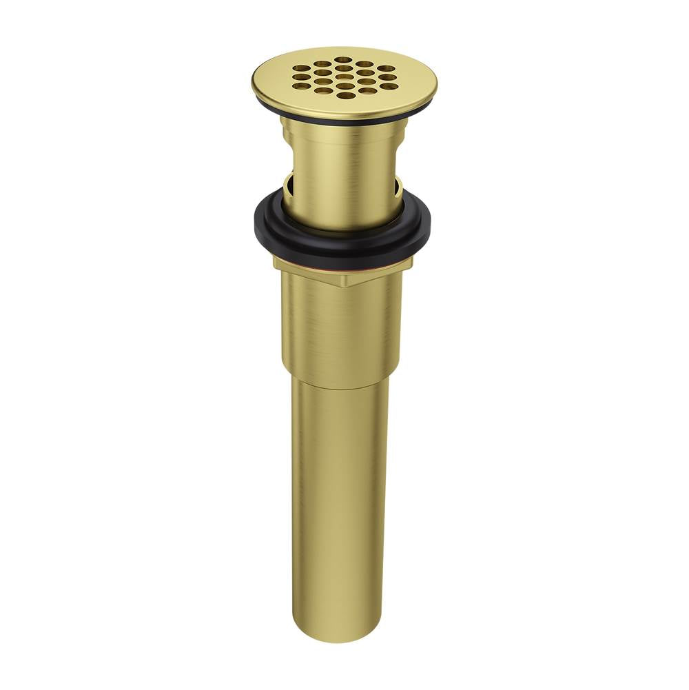 Pfister - Grid Strainer with Overflow in Brushed Gold - Brushed Gold
