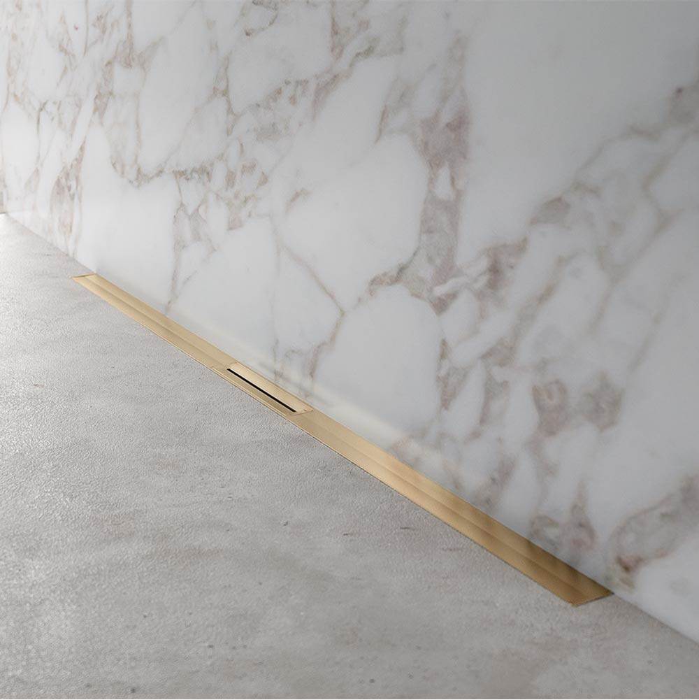 QM Drain - Delmar Series. Supreme Drain 50'' Gold - Gold