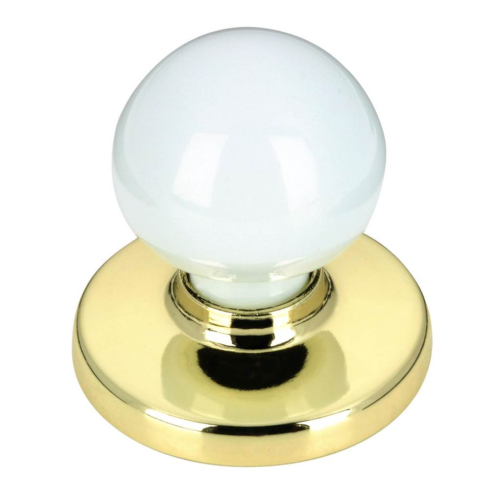 Richelieu America - Functional Metal Wardrobe Knob - 3922 - Brass,White