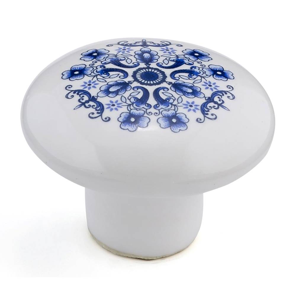 Richelieu America - Eclectic Ceramic Knob - 6003 - Blue Mosaic