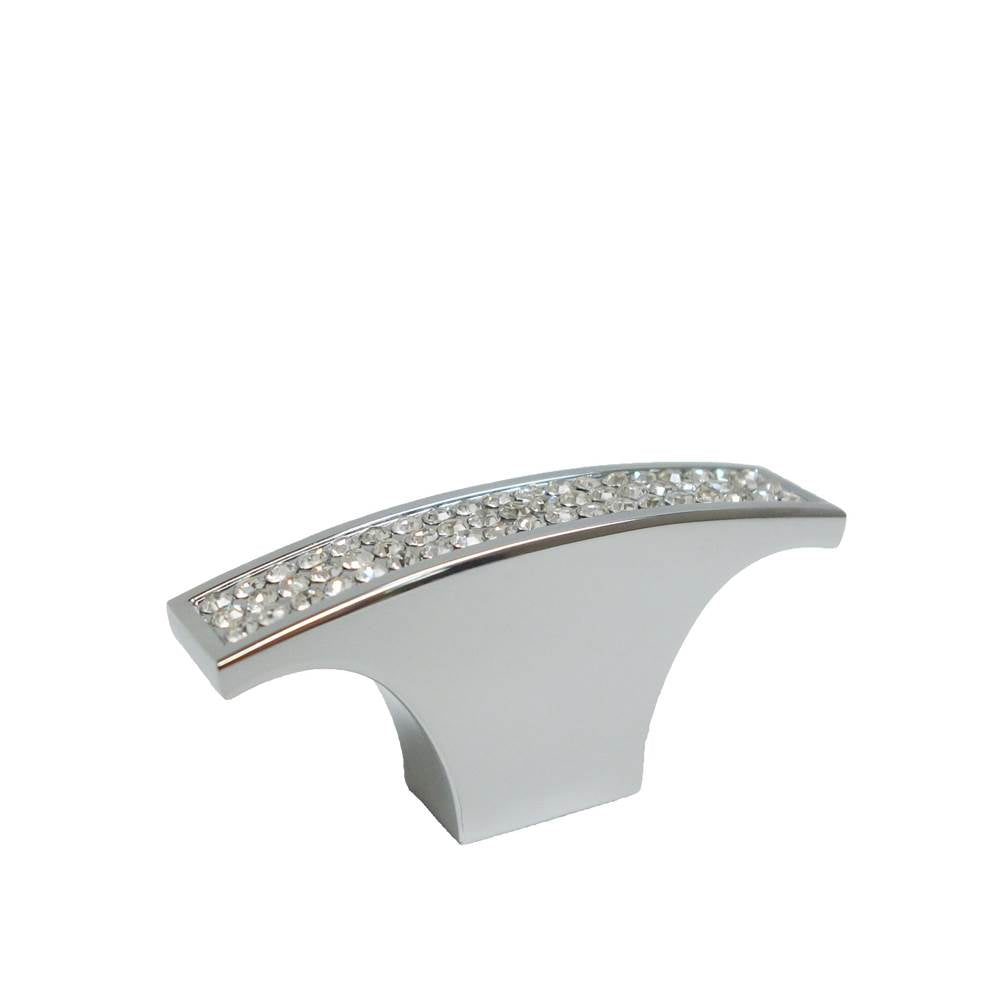 Richelieu America - Contemporary Metal and Crystal Knob - 1234 - Crystal,Chrome