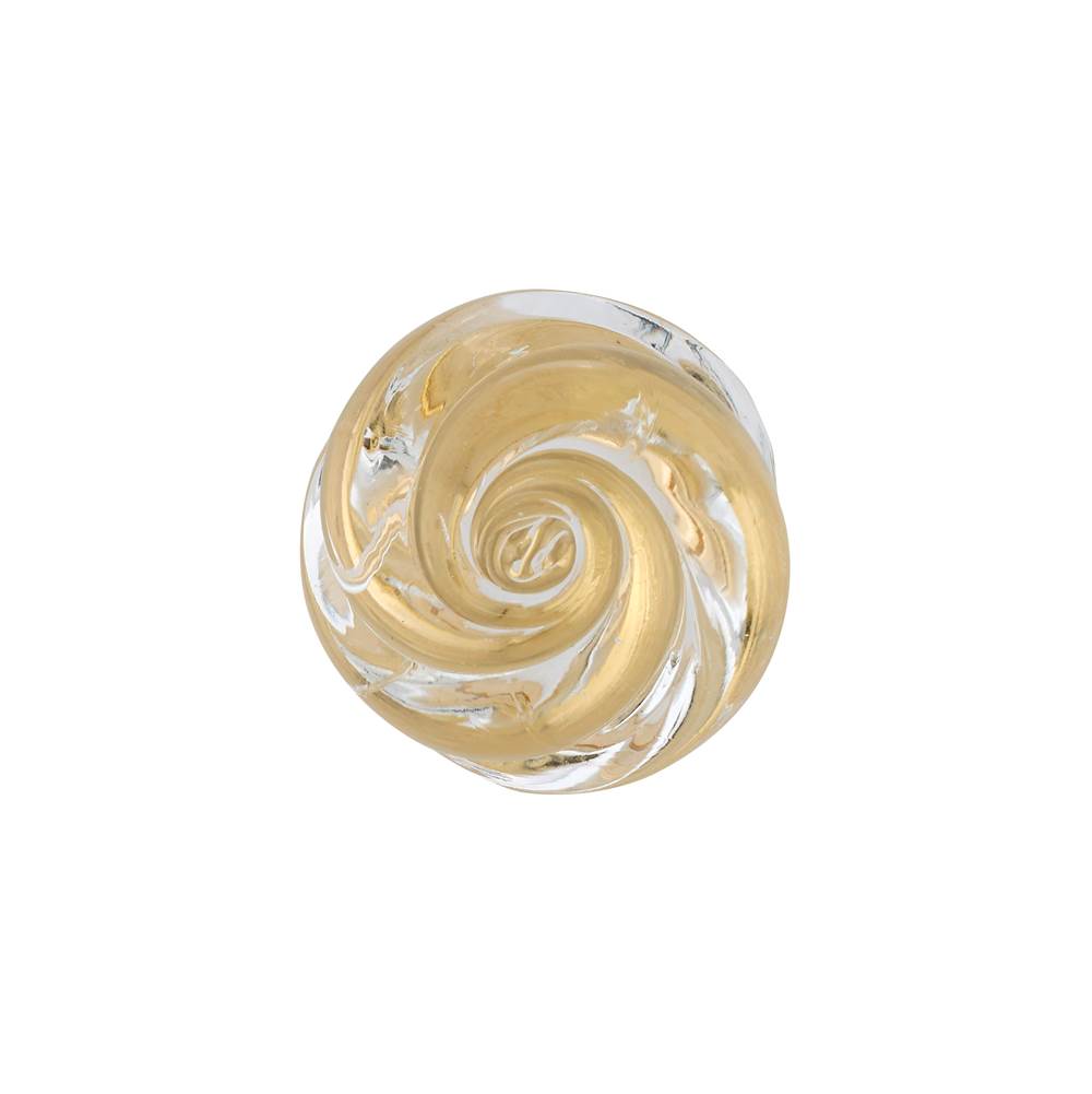 Traditional Murano Glass and Metal Knob - 9030