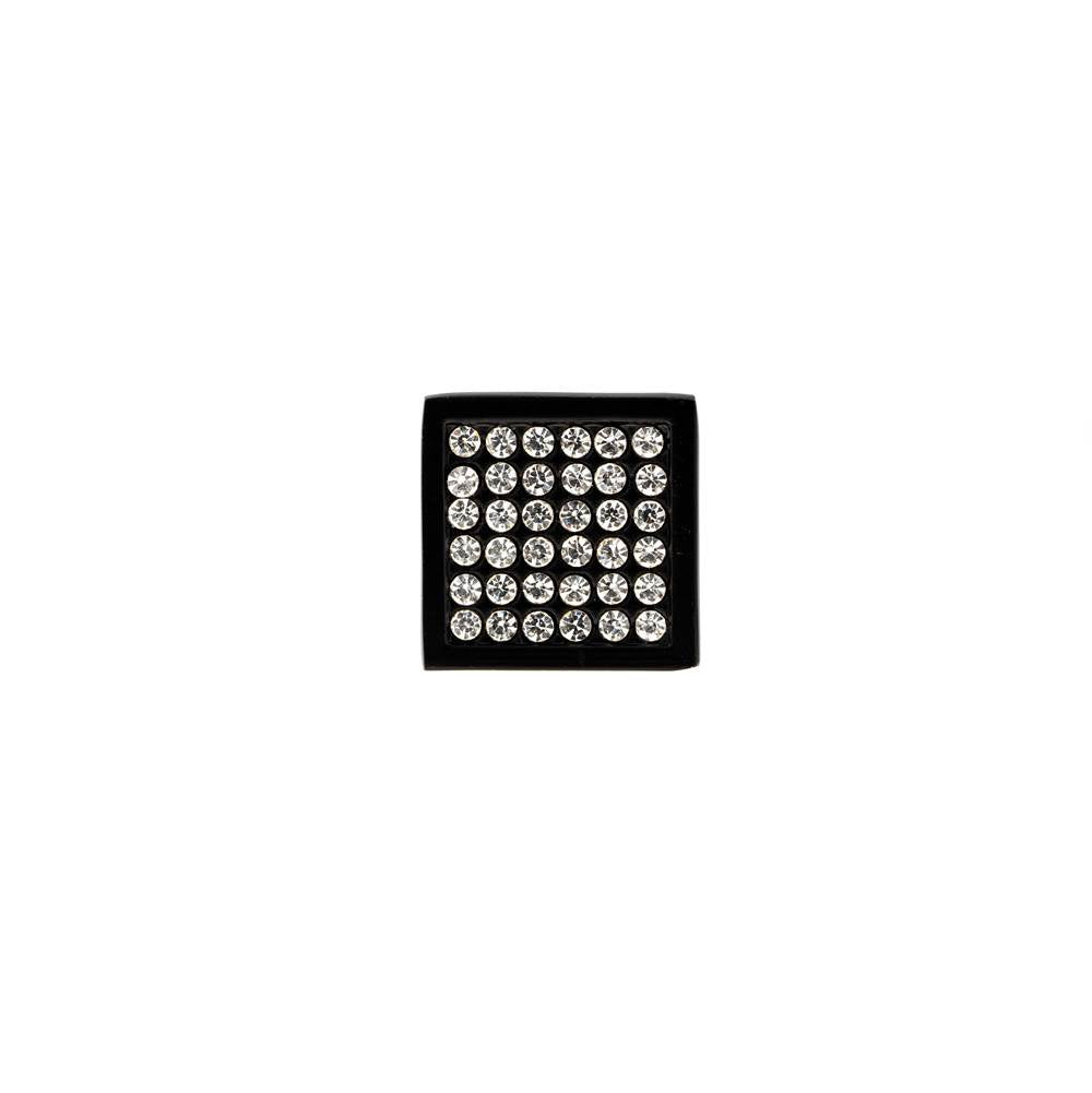 Contemporary Metal and Crystal Knob - 1234