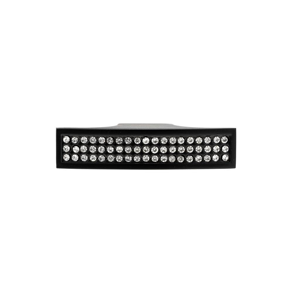 Contemporary Metal and Crystal Knob - 1234