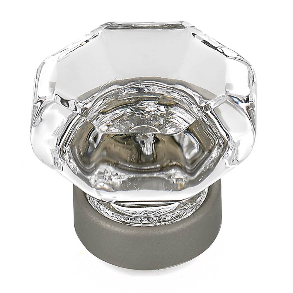 Richelieu America - Eclectic Crystal and Metal Knob - 1007 - Clear,Matte Nickel