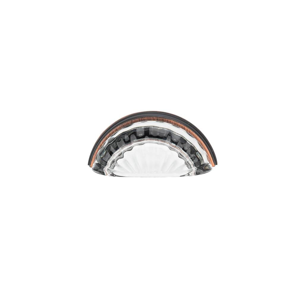 Richelieu America - Eclectic Crystal Pull - 10083 - Clear,Brushed Oil Rubbed Bronze