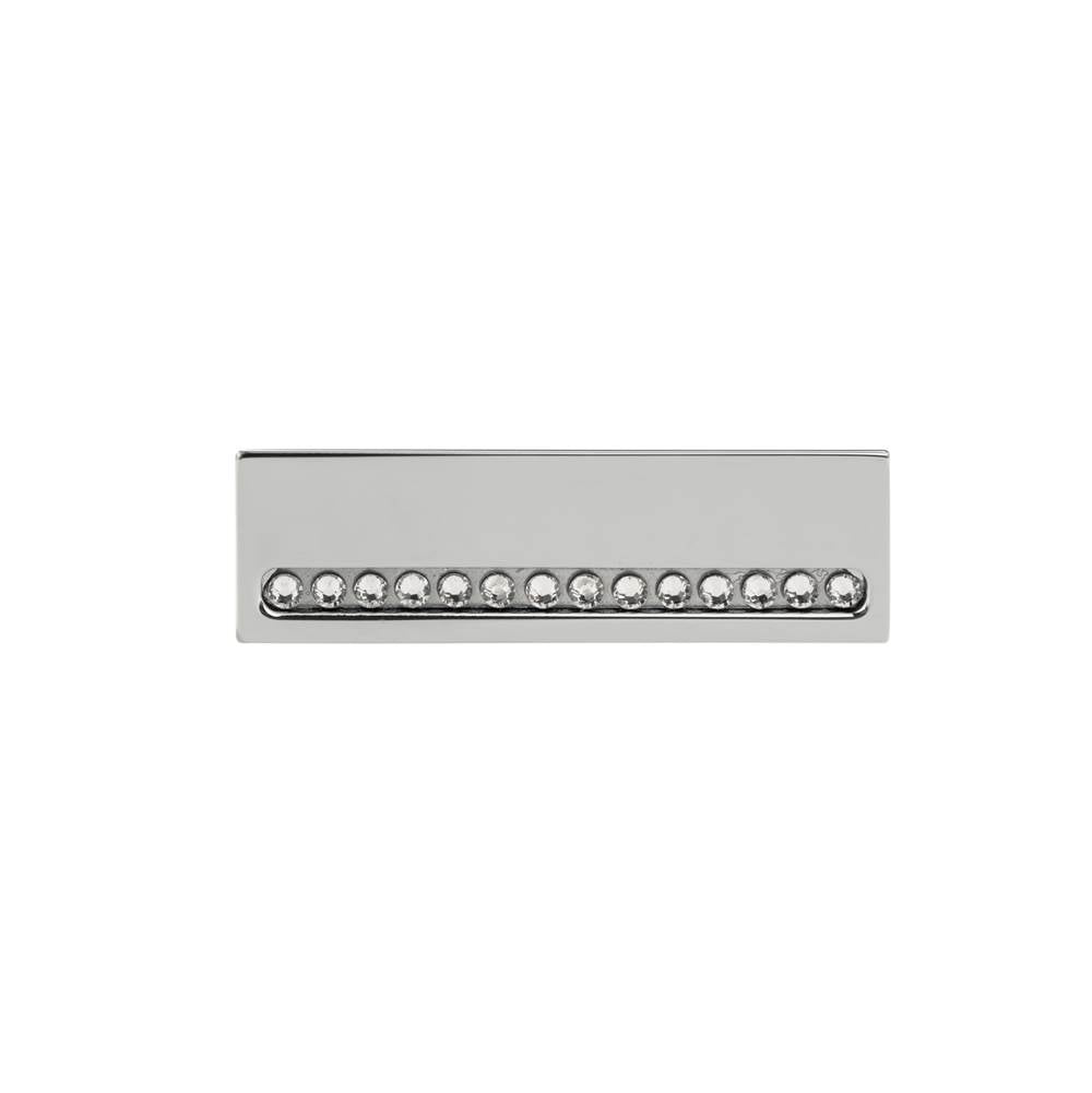 Contemporary Aluminum and Swarovski Crystal Pull - 2790