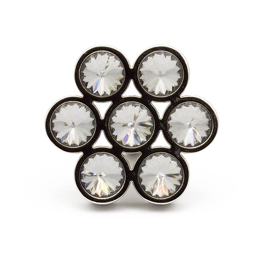 Contemporary Swarovski Crystal and Metal Knob - 3077
