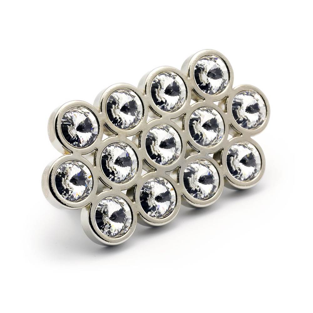 Contemporary Swarovski Crystal and Metal Pull - 3078