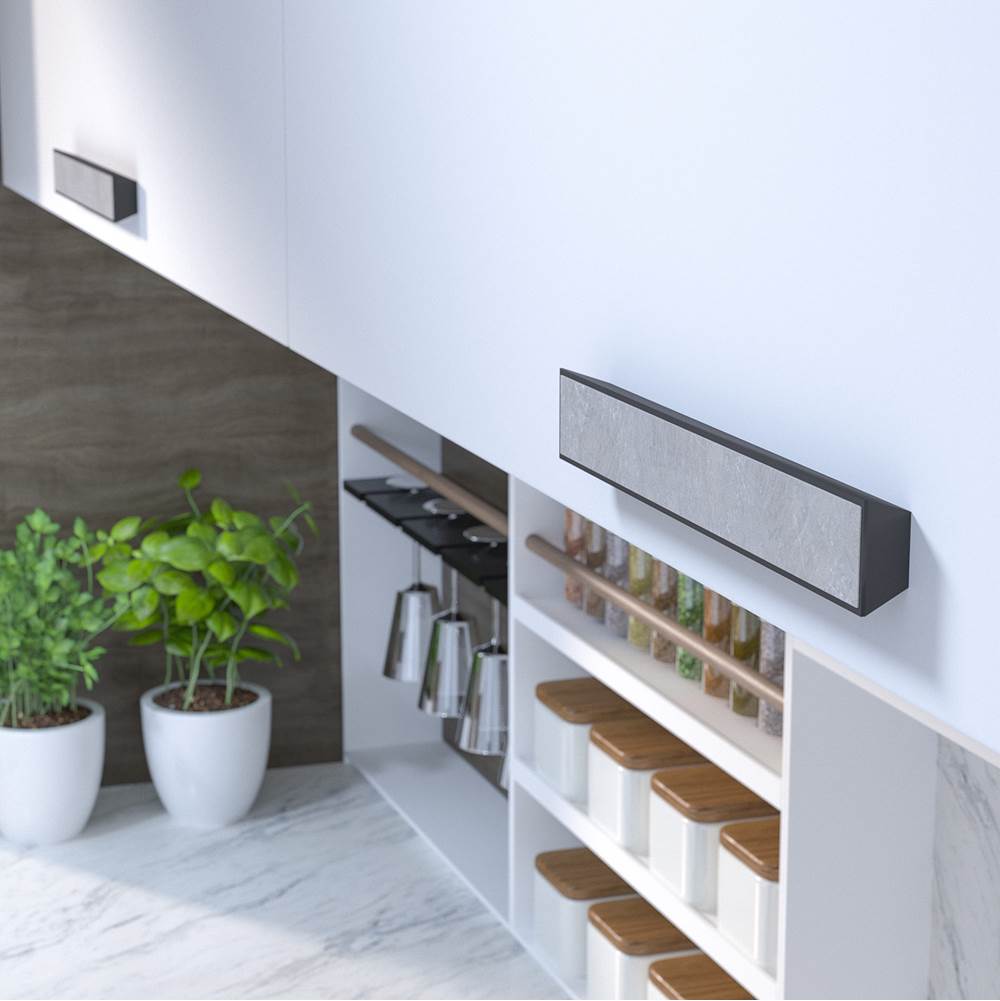 Contemporary Metal and Concrete Pull - 5858