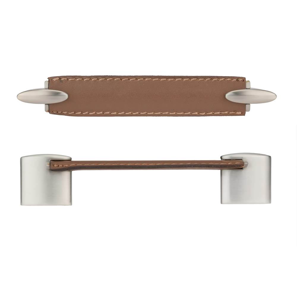 Contemporary Leather and Metal Pull - 745