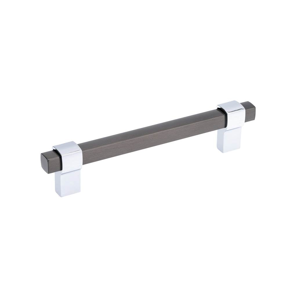 Richelieu America - Contemporary Metal Pull - 8715 - Brushed Black Nickel,Chrome