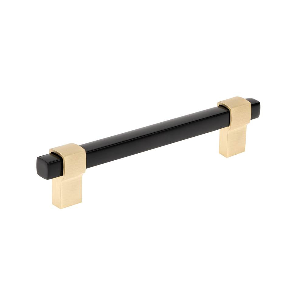 Richelieu America - Contemporary Metal Pull - 8715 - Brushed Brass,Black