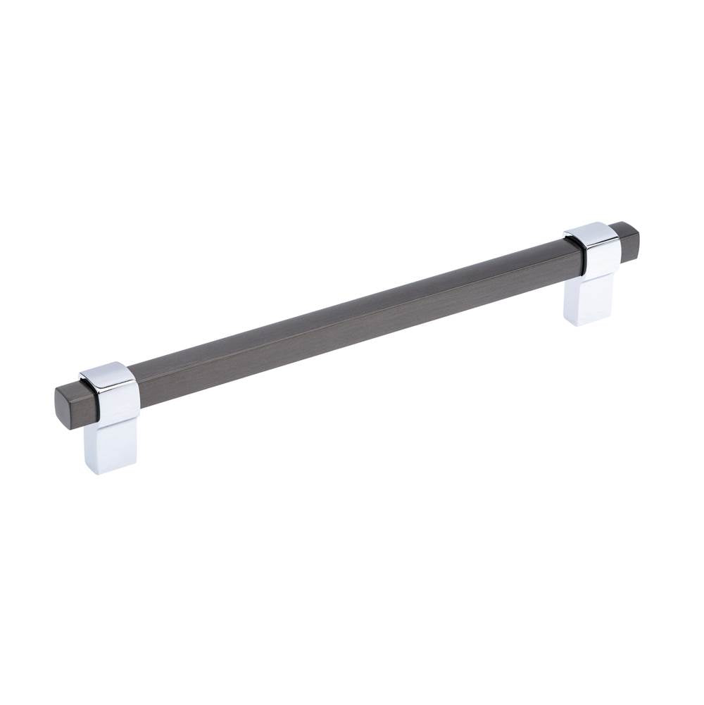 Richelieu America - Contemporary Metal Pull - 8715 - Brushed Black Nickel,Chrome