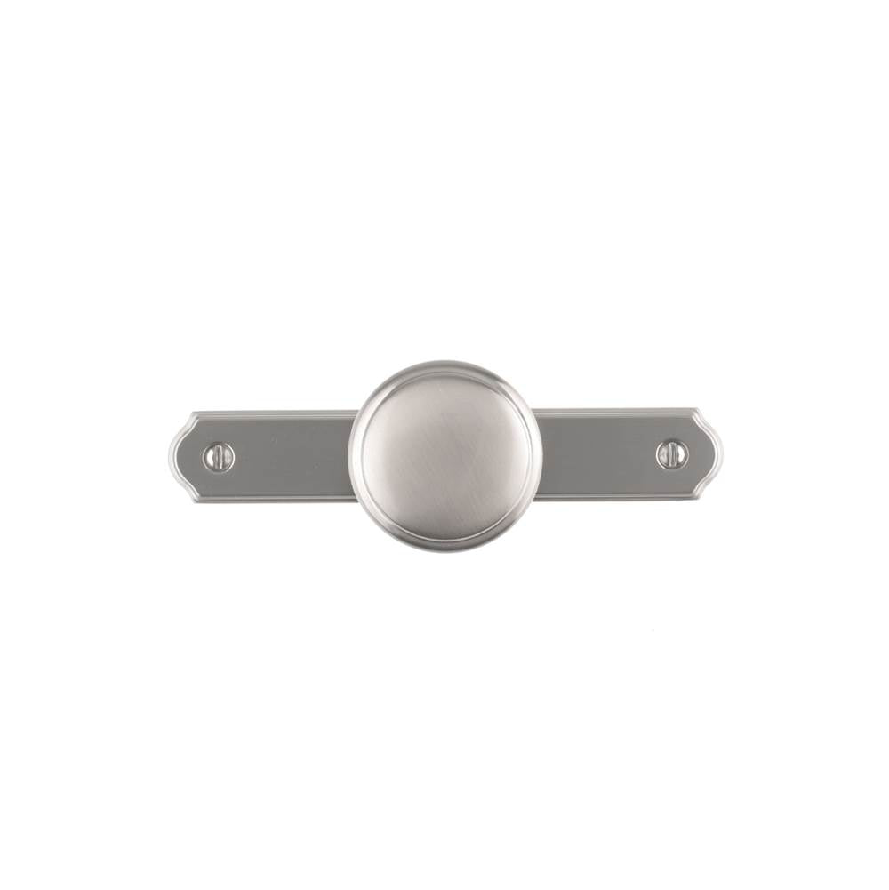 Transitional Metal Wardrobe Knob and Backplate