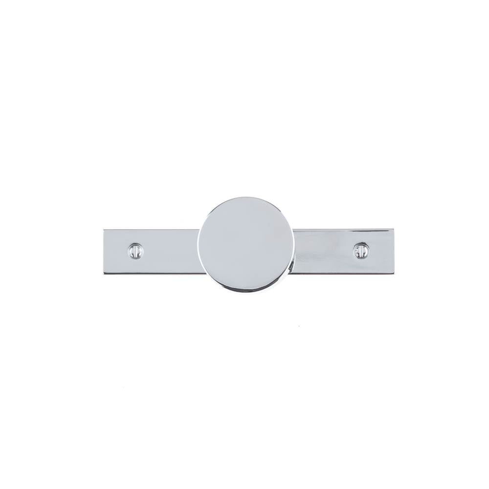 Contemporary Metal Wardrobe Knob and Backplate