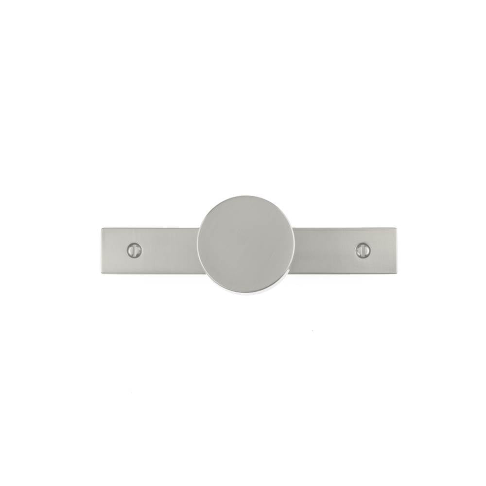 Contemporary Metal Wardrobe Knob and Backplate