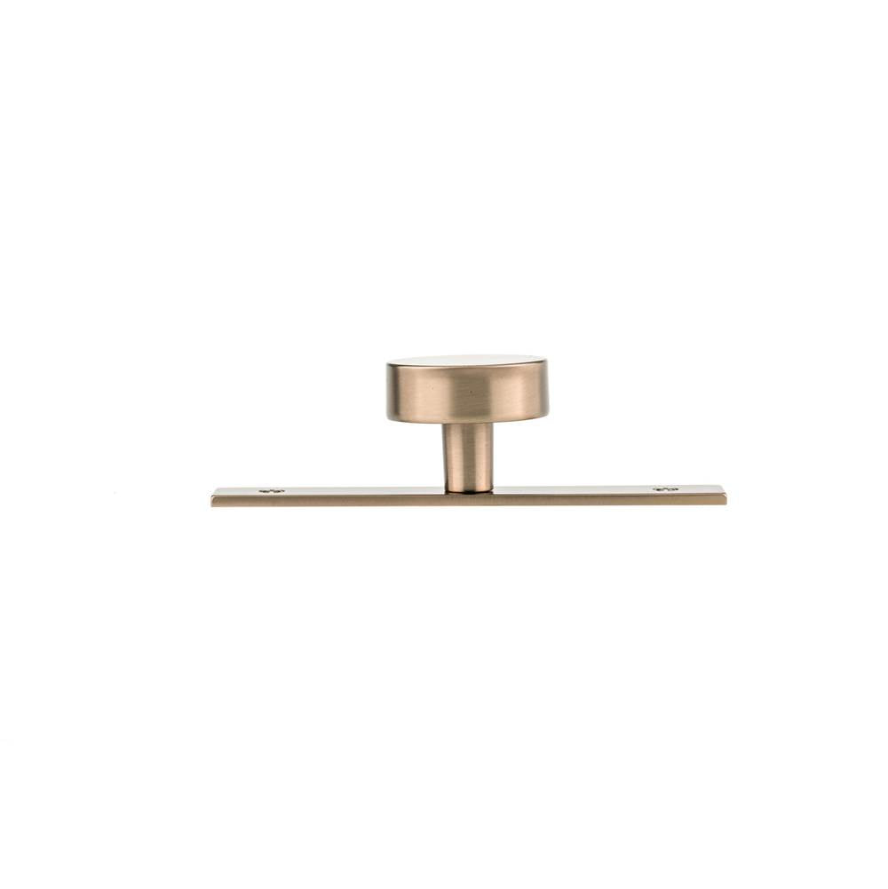 Contemporary Metal Wardrobe Knob and Backplate