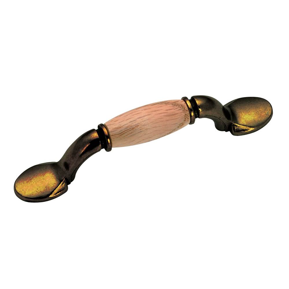 Traditional Wood and Metal Pull - 3801BB