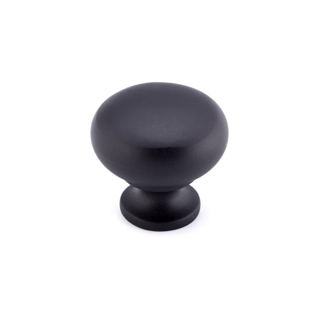 Richelieu America - Traditional Brass Knob - 3923 - Matte Black