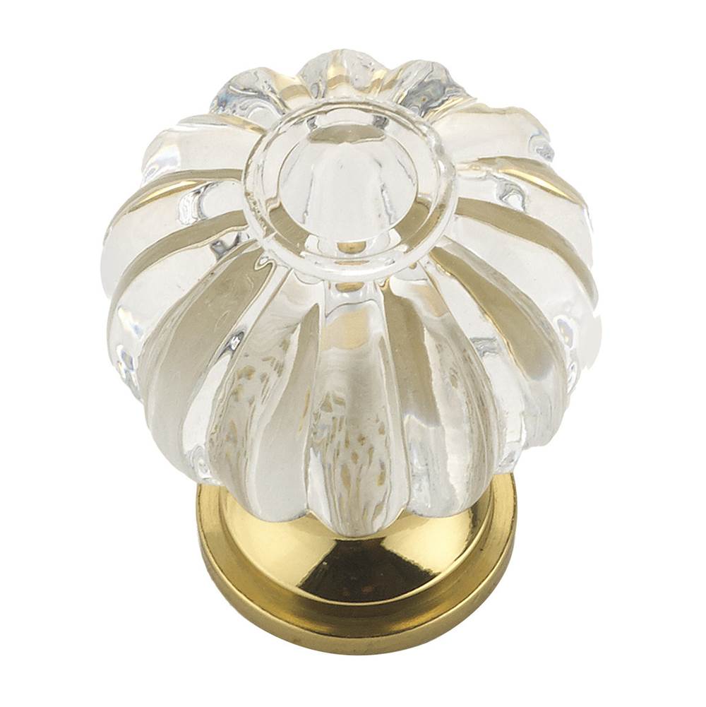 Richelieu America - Eclectic Acrylic and Metal Knob - 4035 - Clear