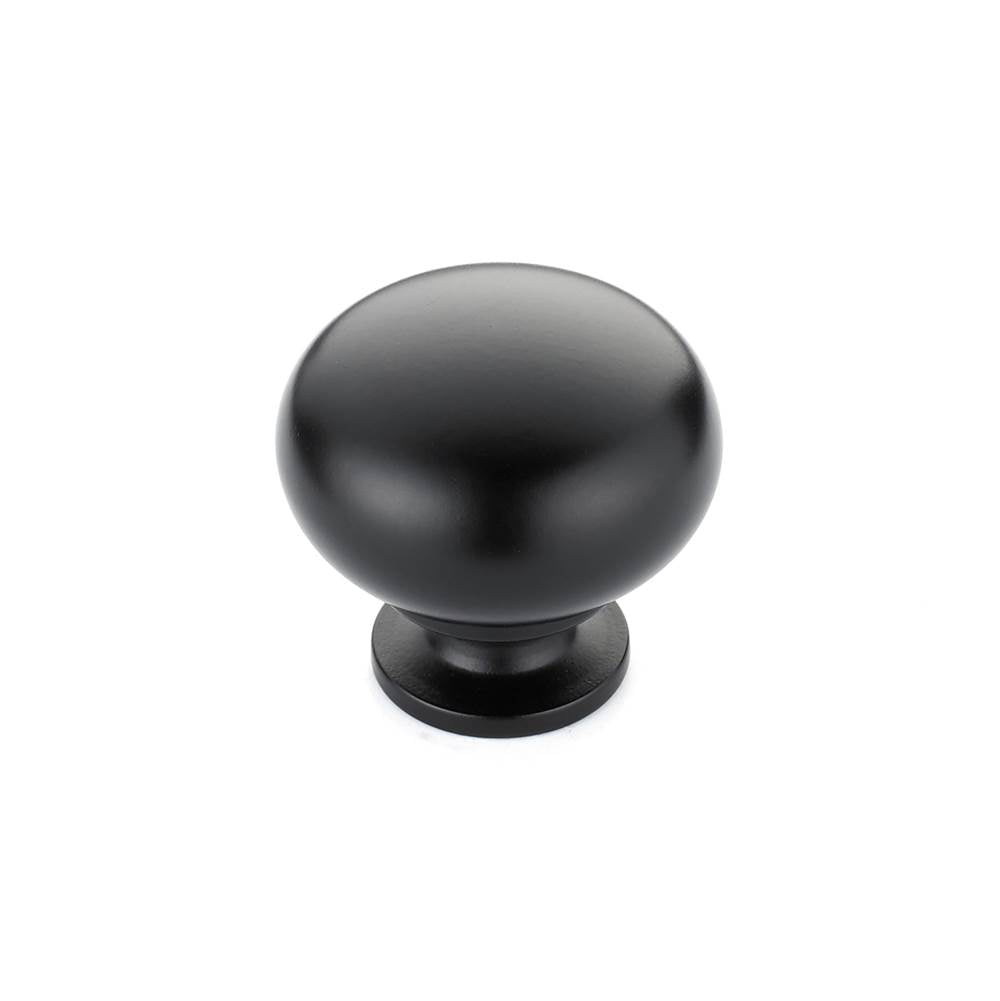 Richelieu America - Traditional Brass Knob - 4923 - Matte Black