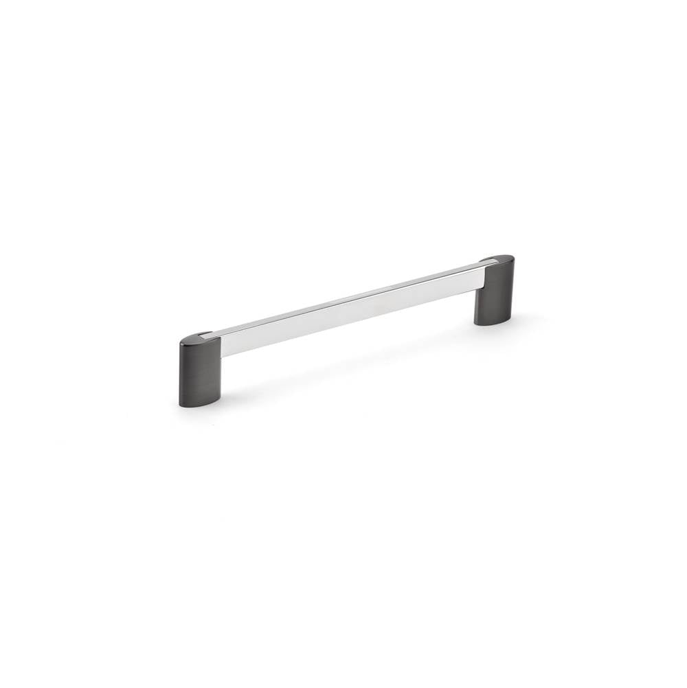 Richelieu America - Contemporary Metal Pull - 8728 - Chrome,Brushed Black Stainless Steel