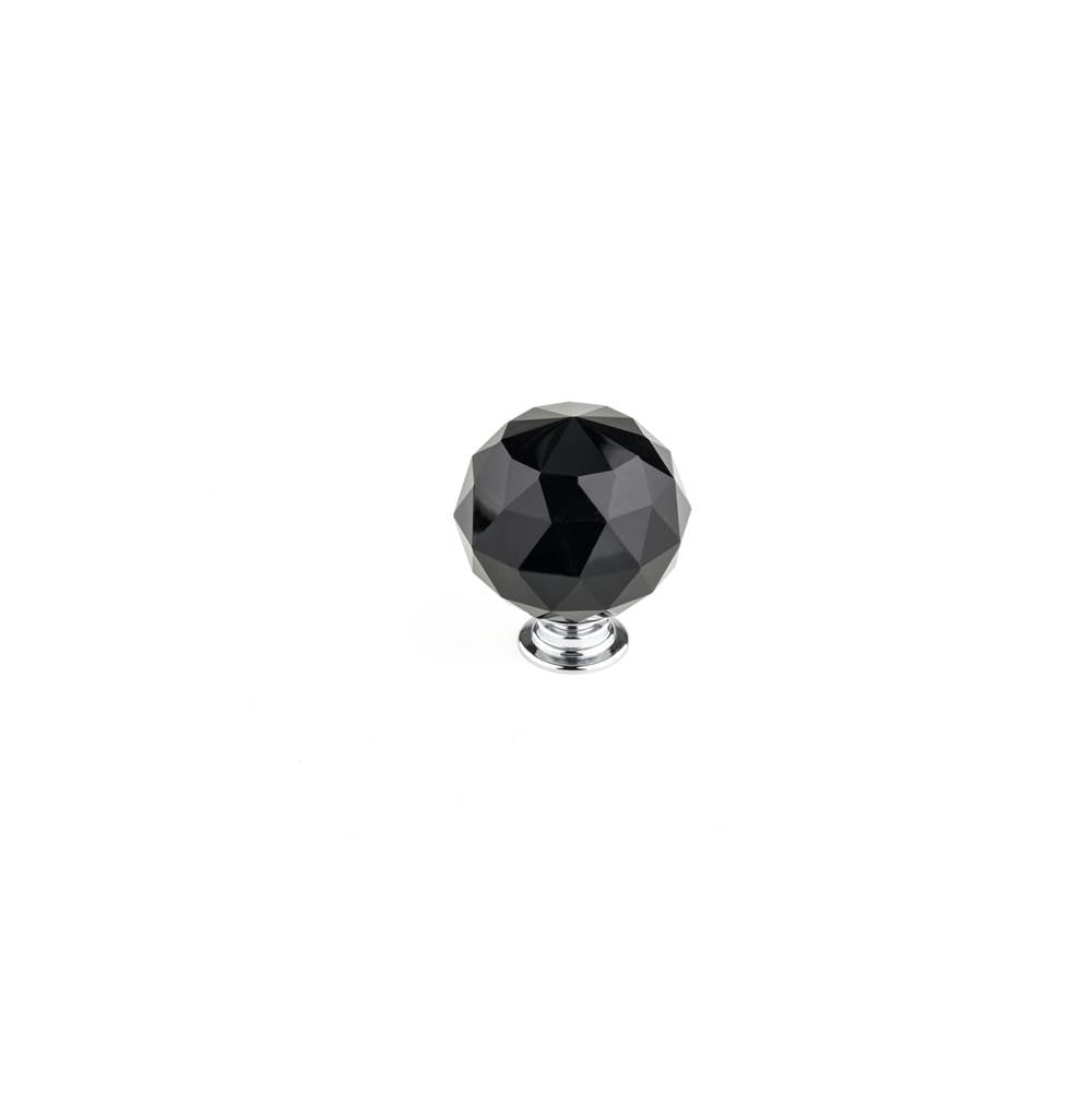 Richelieu America - Contemporary Crystal Knob - 8737 - Chrome,Black