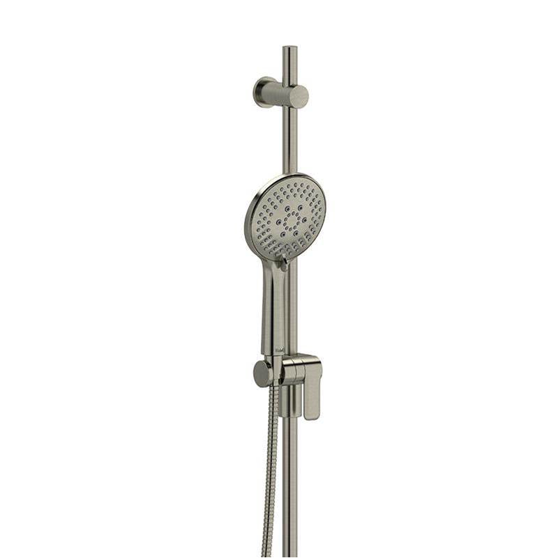 Riobel - Handshower Set With 36'' Slide Bar and 6-Function Handshower - Brushed Nickel