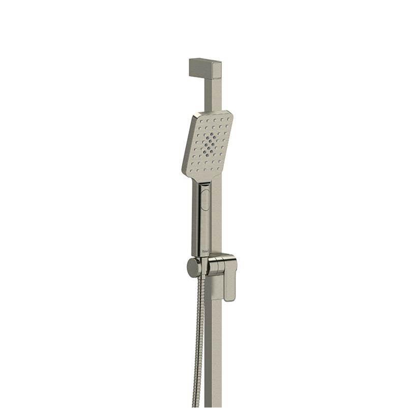 Riobel - Handshower Set With 30'' Slide Bar and 4-Function Handshower - Brushed Nickel