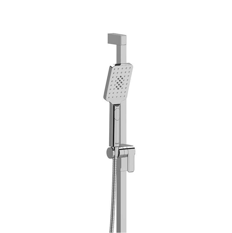 Riobel - Handshower Set With 30'' Slide Bar and 4-Function Handshower - Chrome