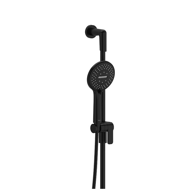 Riobel - Handshower Set With 37'' Slide Bar and 5-Function Handshower - Black
