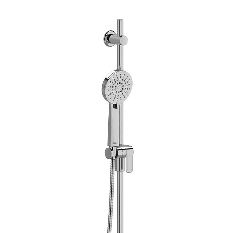 Riobel - Handshower Set With 35'' Slide Bar and 3-Function Handshower - Chrome