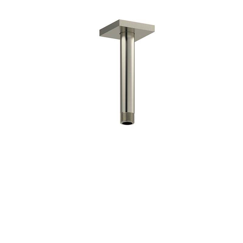 Riobel - 6'' Ceiling Mount Shower Arm With Square Escutcheon - Brushed Nickel