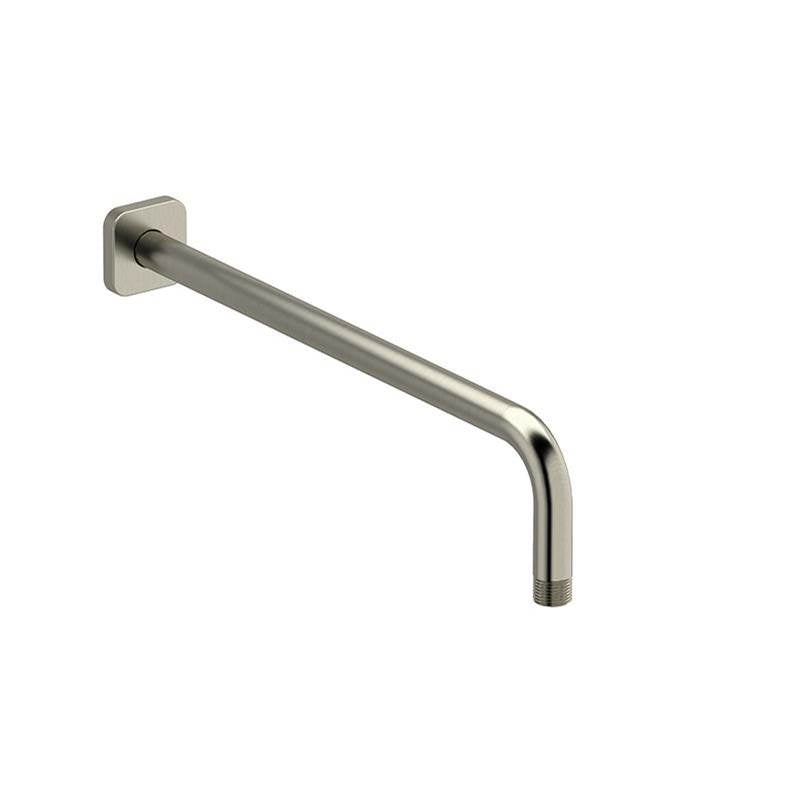 Riobel - 16'' Reach Wall Mount Shower Arm With Square Escutcheon - Brushed Nickel
