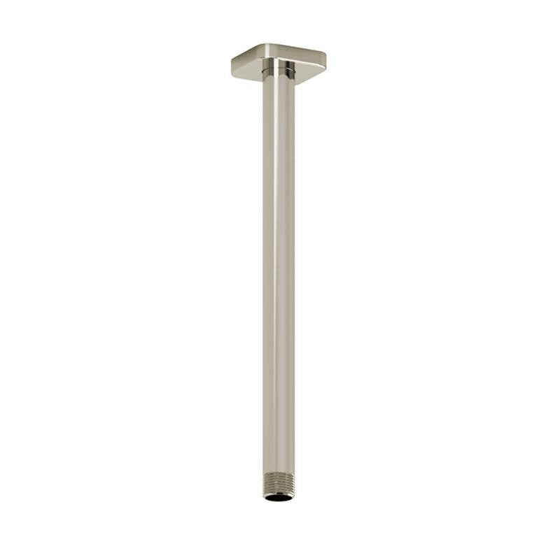 Riobel - 12'' Ceiling Mount Shower Arm With Square Escutcheon - Polished Nickel
