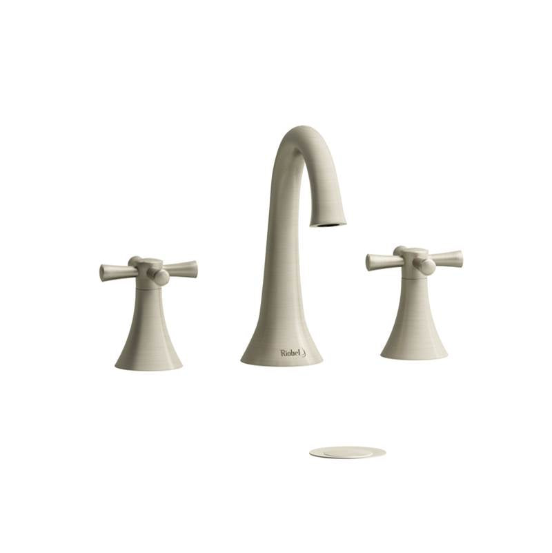 Riobel - Edge Widespread Lavatory Faucet - Brushed Nickel