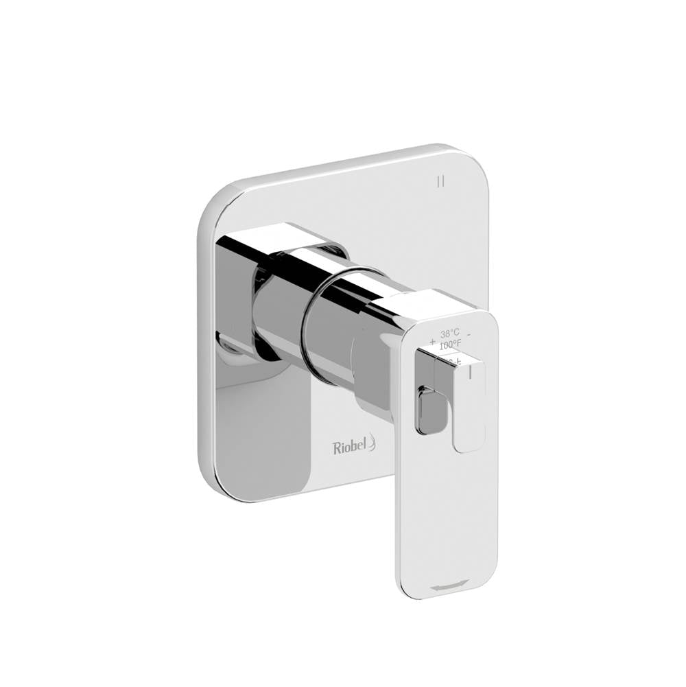 Riobel - EquinoxE 1/2'' Therm & Pressure Balance Trim With 5 Functions - Chrome