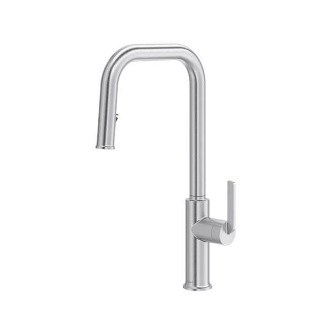 Riobel - AuthenticaE Pull-Down Kitchen Faucet With U-Spout - Stainless Steel