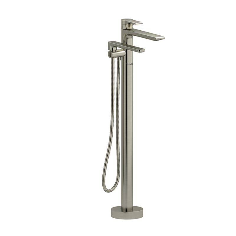 Riobel - FreskE Single Hole Floor Mount Tub Filler Trim - Brushed Nickel