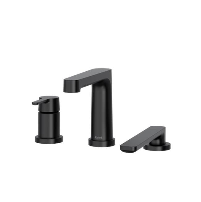 Riobel - NibiE 3-Hole Deck Mount Tub Filler Trim - Black