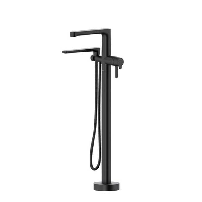 Riobel - NibiE Single Hole Floor Mount Tub Filler Trim - Black