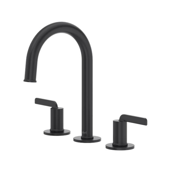 Riobel - AuthenticaE Widespread Lavatory Faucet With C-Spout - Black
