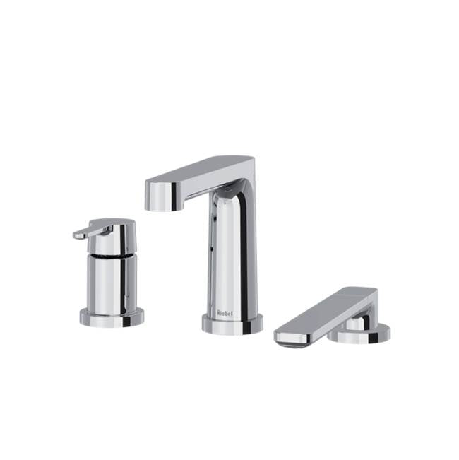 Riobel - NibiE 3-Hole Deck Mount Tub Filler Trim - Chrome