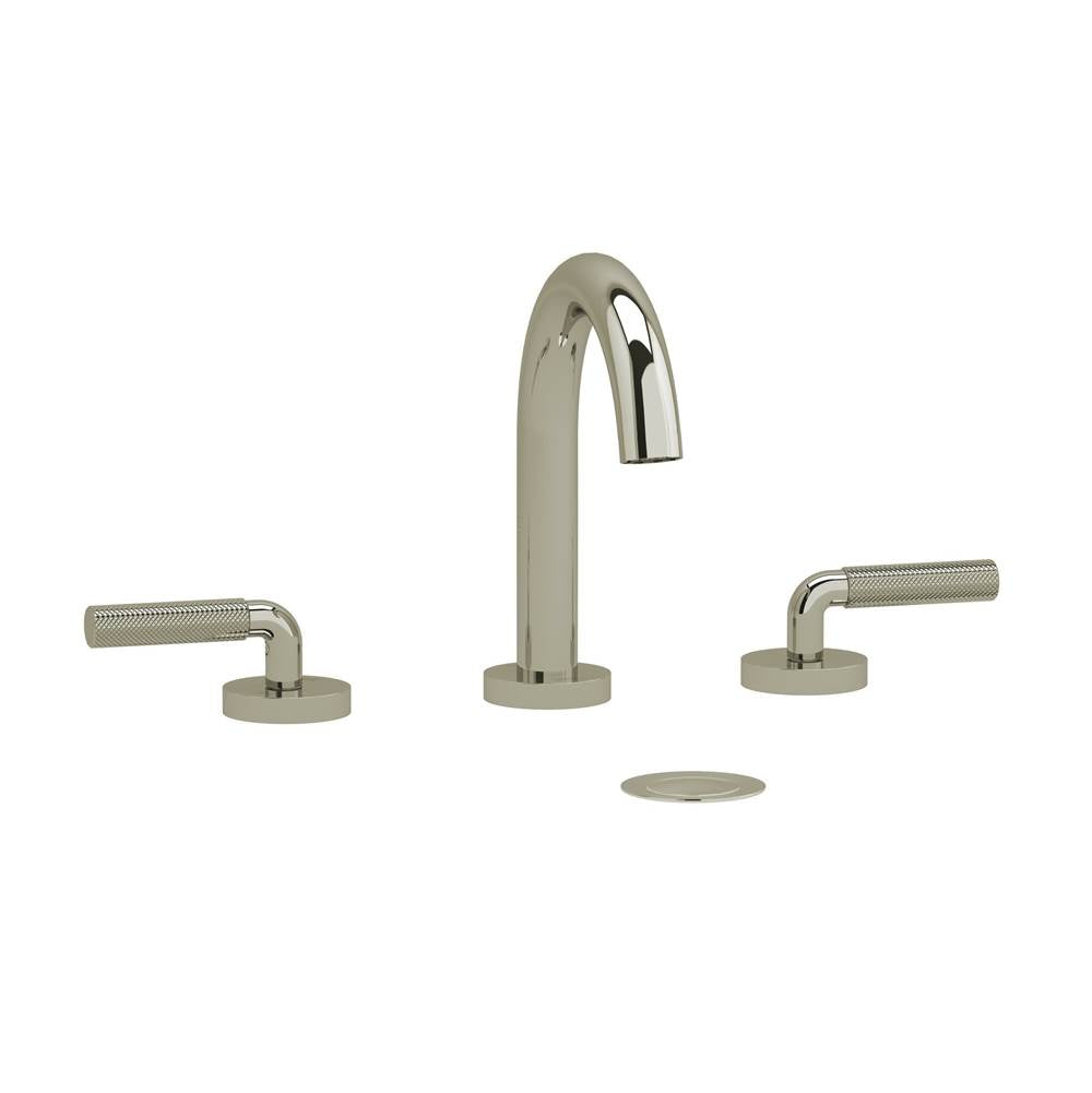 Riobel - RiuE Widespread Lavatory Faucet With C-Spout - Polished Nickel