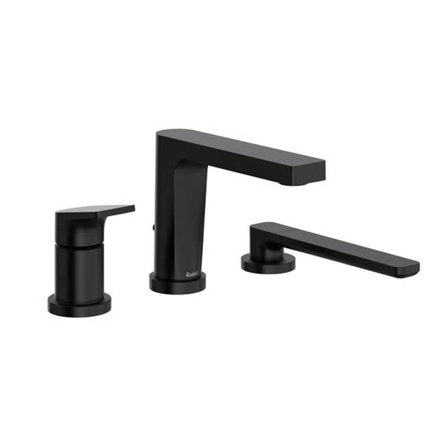 Riobel - OdeE 3-Hole Deck Mount Tub Filler Trim - Black