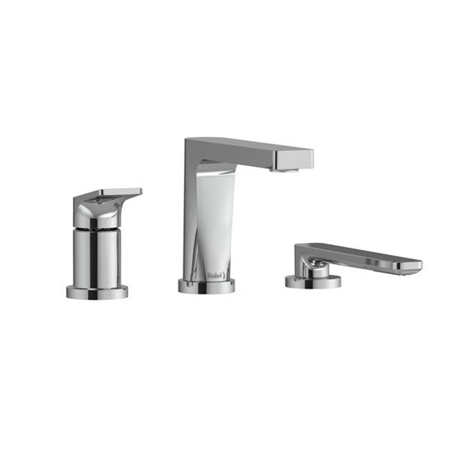 Riobel - OdeE 3-Hole Deck Mount Tub Filler Trim - Chrome