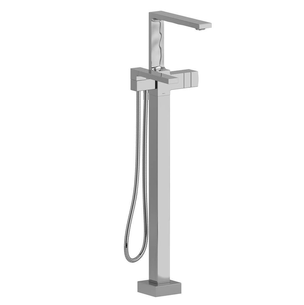 Riobel - Reflet Single Hole Floor Mount Tub Filler Trim - Chrome