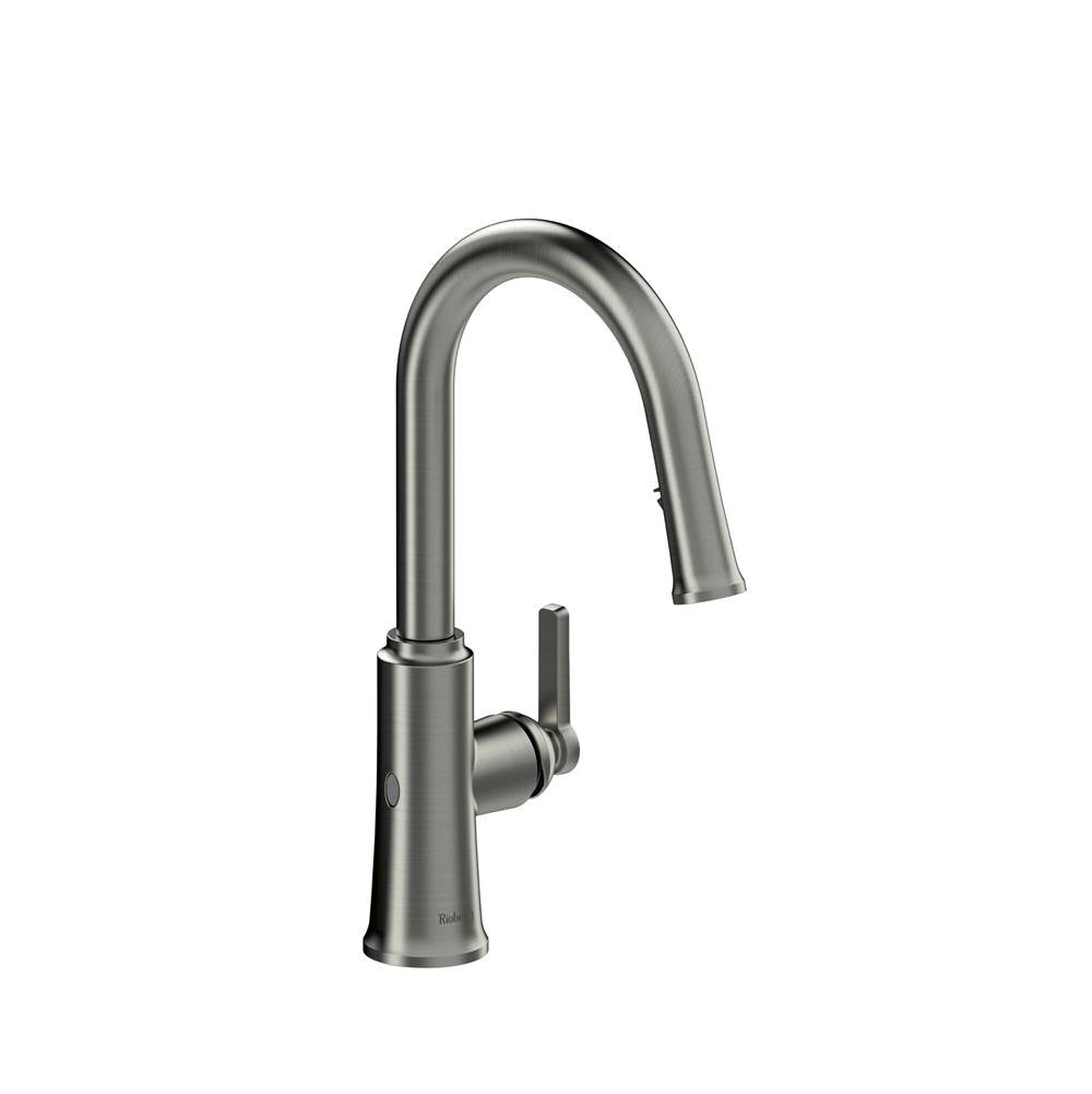 Riobel - TrattoriaE Pull-Down Touchless Kitchen Faucet With C-Spout - Stainless